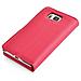 Custodia Compatibile Con Samsung Galaxy Alpha In Rosso Carminio - Coperchio Protettiva Con Chiusura Magnetica, Funzione Stand E Tasca Per Le Carte - Foto miniatura 11