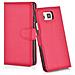 Custodia Compatibile Con Samsung Galaxy Alpha In Rosso Carminio - Coperchio Protettiva Con Chiusura Magnetica, Funzione Stand E Tasca Per Le Carte - Foto miniatura 13