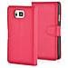 Custodia Compatibile Con Samsung Galaxy Alpha In Rosso Carminio - Coperchio Protettiva Con Chiusura Magnetica, Funzione Stand E Tasca Per Le Carte - Foto miniatura 14