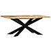 Tavolo Da Pranzo 180x90x76 Cm In Legno Massello Di Mango Grezzo - Foto miniatura 1