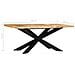 Tavolo Da Pranzo 180x90x76 Cm In Legno Massello Di Mango Grezzo - Foto miniatura 5