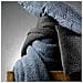 Copripiumino Tana - Nido D'ape 100% Cotone Stonewashed, 260 X 260 Cm, Colore Grigio Carbone - Foto miniatura 3