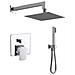 Ogomondo Kit Doccia Square 1 Completo Di Soffione Doccetta E Miscelatore Con Deviatore Francia - Foto miniatura 1