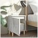 Comodini Gambe in Legno Massello 2pz Grigio Cemento 40x30x50 cm - Foto miniatura 3