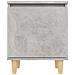 Comodini Gambe in Legno Massello 2pz Grigio Cemento 40x30x50 cm - Foto miniatura 7