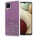 Custodia Compatibile Con Samsung Galaxy A12 / M12 In Viola Con Glitter - Coperchio Protettivo In Silicone Tpu Flessibile Con Glitter Scintillanti - Foto miniatura 1