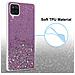 Custodia Compatibile Con Samsung Galaxy A12 / M12 In Viola Con Glitter - Coperchio Protettivo In Silicone Tpu Flessibile Con Glitter Scintillanti - Foto miniatura 3