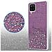 Custodia Compatibile Con Samsung Galaxy A12 / M12 In Viola Con Glitter - Coperchio Protettivo In Silicone Tpu Flessibile Con Glitter Scintillanti - Foto miniatura 4