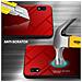 Custodia Compatibile Con Samsung Galaxy A10 / M10 In Rosso - Nero - Coperchio Protettivo Bicolore In Vetro Temperato E Silicone Tpu - Foto miniatura 3
