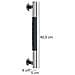 Secura - Binario Per Bagno In Acciaio Inox, 40,5 Cm - Foto miniatura 3
