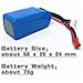 1 Pezzo Batteria Lipo Ricaricabile (7.4v 1100mah) Per Drone Auto A949 A959 A969 A979 V912 V913 V262 L959 T23 T55 F45 - Foto miniatura 2