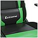 Sedia Da Gaming Con Poggiapiedi Nero E Verde In Similpelle - Foto miniatura 2