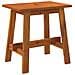 Sgabello 45x29x45 Cm Rettangolare In Legno Massello Di Acacia - Foto miniatura 2