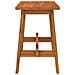 Sgabello 45x29x45 Cm Rettangolare In Legno Massello Di Acacia - Foto miniatura 9