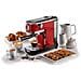 Macchina da Caffè Espresso Slim Moderna Pressione 15 Bar Potenza 1300 Watt Capacità 1,1 Litri Dispositivo Maxi-Cappuccino Colore Rosso - Foto miniatura 3
