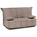 Divano Letto Allegra, Divano A 3 Posti, 100% Made In Italy, Sofà Soggiorno Con Apertura A Carrello, In Tessuto Imbottito, Con Cuscini Inclusi, Cm 165x90h85, Tortora - Foto miniatura 2
