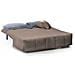 Divano Letto Allegra, Divano A 3 Posti, 100% Made In Italy, Sofà Soggiorno Con Apertura A Carrello, In Tessuto Imbottito, Con Cuscini Inclusi, Cm 165x90h85, Tortora - Foto miniatura 3