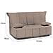 Divano Letto Allegra, Divano A 3 Posti, 100% Made In Italy, Sofà Soggiorno Con Apertura A Carrello, In Tessuto Imbottito, Con Cuscini Inclusi, Cm 165x90h85, Tortora - Foto miniatura 4
