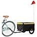 Rimorchio Da Bici Da Carico Nero E Giallo 30 Kg In Ferro - Foto miniatura 4