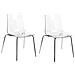 Set Di 2 Sedie Da Pranzo Trasparente Silerton - Foto miniatura 4
