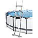 Scaletta Di Sicurezza Per Piscine In Metallo Antiruggine E Gradini Ultra-resistenti - 122 Cm - Foto miniatura 2