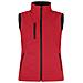 Padded Softshell Vest Ladies Rosso Xl - Foto miniatura 1