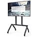 H714-bg Carrello E Supporto Multimediale Nero Pannello Piatto Carrello Multimediale - Foto miniatura 2