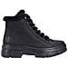 Black Casual Closed Ladies Mid Height Boots Stivaletti Pelle Sintetica Scarpe Donna Nero Eu 38, Z7411-00 - Foto miniatura 3
