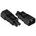 Alcasa Pa-1405s Adattatore Per Presa Di Corrente C14 C5 Nero - Foto miniatura 1