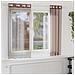 Tende In Voile Con Occhielli 2 Pz Marrone 140x140 Cm - Foto miniatura 1