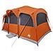 Tenda Familiare con Finestre Dome Grigia e Arancione Impermeabile per 10 Persone - Foto miniatura 1