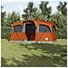 Tenda Familiare con Finestre Dome Grigia e Arancione Impermeabile per 10 Persone - Foto miniatura 2