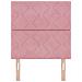 Testiera in velluto rosa con blocchi di diamante - 80 cm,  Testiera in velluto rosa con blocchi di diamante - 160 cm - Foto miniatura 4