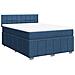 Giroletto a Molle con Materasso Blu 140x190 cm in Tessuto - Foto miniatura 1