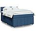 Giroletto a Molle con Materasso Blu 140x190 cm in Tessuto - Foto miniatura 2