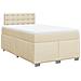 Giroletto a Molle con Materasso Crema 120x190 cm in Tessuto - Foto miniatura 2
