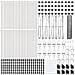Recinzione Esagonale  0.8x100 m Acciaio Zincato, Paletti per Recinzione  13 pcs Ø32 mm 120 cm Acciaio Zincato - Foto miniatura 4