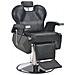 Poltrona Da Barbiere Nera 72x68x98 Cm In Similpelle - Foto miniatura 2
