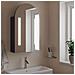 Armadietto Bagno con Specchio e LED ad Arco Grigio 42x13x70 cm - Foto miniatura 2