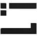 Set mobile TV 8 pcs Rovere Nero Legno multistrato - Foto miniatura 9