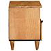 Comodino Marrone chiaro 40 x 33 x 46 cm legno massello di mango - Foto miniatura 5