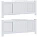 Copertura per radiatori 2 pcs Bianco (142-205) x 20.5 x 81.5 cm - Foto miniatura 1
