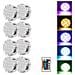 Luce A Disco Led 7cm Con Telecomando - 8 Luci Con Un Telecomando - Foto miniatura 1
