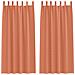 Tende con tende 2 pcs Terracotta 225x140cm Poliestere - Foto miniatura 1
