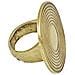Anello Con Disco ""azca"" In Oro, Misura 15 - Foto miniatura 2