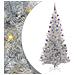 Albero di Natale con 300 LED con supporto Argento 210 cm PET - Foto miniatura 1