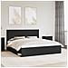 Struttura del letto Nero 180 x 200 cm Pino massello - Foto miniatura 2