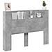 Testiera Grigio cemento 140 x 16,5 x 103,5 cm Legno multistrato - Foto miniatura 3