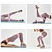 Set Di 3 Fasce Elastiche Di Resistenza Per Squat, Ideali Per Allenamenti Di Fianchi E Gambe  7 Cm - Foto miniatura 3