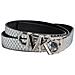 Cintura Sottile Reversibile Da Donna In Pelle Metallizzata 558992 - Foto miniatura 1